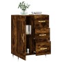 Credenza Rovere Fumo 69,5x34x90 cm in Legno Multistrato