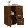 Credenza Rovere Marrone 69,5x34x90 cm in Legno Multistrato