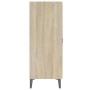 Credenza Rovere Sonoma 69,5x34x90 cm in Legno Multistrato