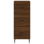 Credenza Rovere Marrone 34,5x34x90 cm in Legno Multistrato