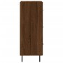 Credenza Rovere Marrone 34,5x34x90 cm in Legno Multistrato