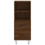 Credenza Rovere Marrone 34,5x34x90 cm in Legno Multistrato