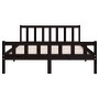 Giroletto Nero in Legno Massello 150x200 cm King Size