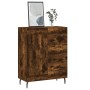 Credenza Rovere Fumo 69,5x34x90 cm in Legno Multistrato