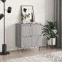 Credenza Grigio Sonoma 60x35x70 cm in Legno Multistrato