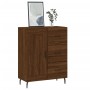 Credenza Rovere Marrone 69,5x34x90 cm in Legno Multistrato