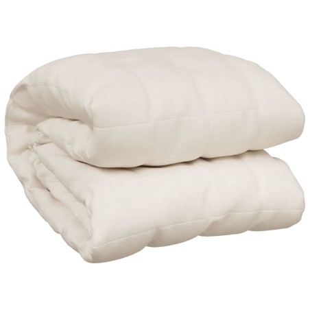 Coperta Ponderata Crema Chiaro 152x203 cm 7 kg Tessuto