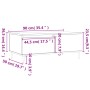Tavolino Salotto Rovere Sonoma 90x50x36,5 cm Legno Multistrato