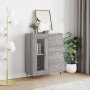 Credenza Grigio Sonoma 69,5x34x90 cm in Legno Multistrato