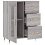 Credenza Grigio Sonoma 69,5x34x90 cm in Legno Multistrato