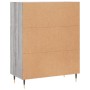 Credenza Grigio Sonoma 69,5x34x90 cm in Legno Multistrato