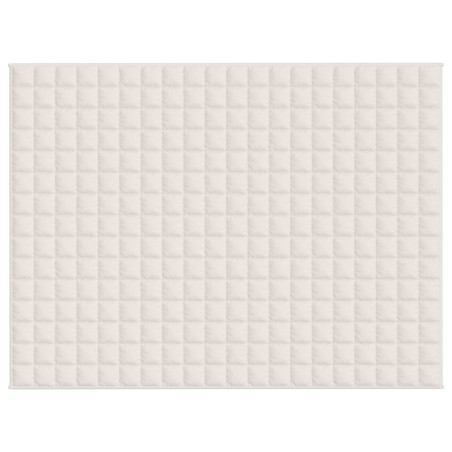 Coperta Ponderata Crema Chiaro 152x203 cm 7 kg Tessuto