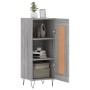 Credenza Grigio Sonoma 34,5x34x90 cm in Legno Multistrato