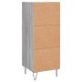 Credenza Grigio Sonoma 34,5x34x90 cm in Legno Multistrato