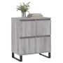 Credenza Grigio Sonoma 60x35x70 cm in Legno Multistrato