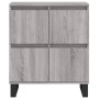 Credenza Grigio Sonoma 60x35x70 cm in Legno Multistrato