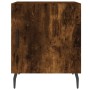 Comodini 2 pz Rovere Fumo 40x40x50 cm in Legno Multistrato