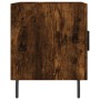 Comodini 2 pz Rovere Fumo 40x40x50 cm in Legno Multistrato