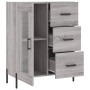 Credenza Grigio Sonoma 69,5x34x90 cm in Legno Multistrato