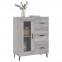 Credenza Grigio Sonoma 69,5x34x90 cm in Legno Multistrato