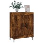 Credenza Rovere Fumo 69,5x34x90 cm in Legno Multistrato