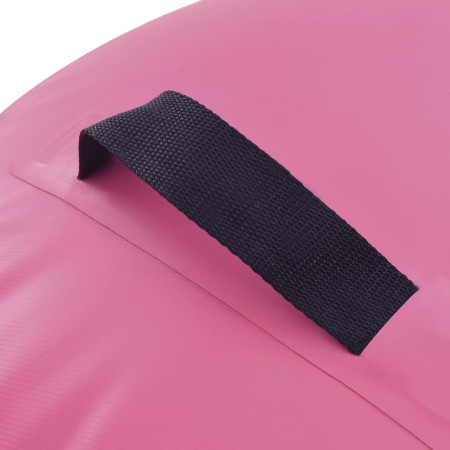 Rullo da Ginnastica Gonfiabile con Pompa 100x60 cm in PVC Rosa