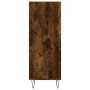 Credenza Rovere Fumo 34,5x32,5x90 cm in Legno Multistrato