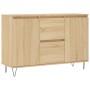 Credenza Rovere Sonoma 104x35x70 cm in Legno Multistrato