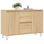 Credenza Rovere Sonoma 104x35x70 cm in Legno Multistrato