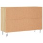 Credenza Rovere Sonoma 104x35x70 cm in Legno Multistrato