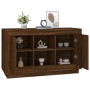 Credenza Rovere Marrone 102x35x60 cm in Legno Multistrato