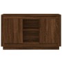 Credenza Rovere Marrone 102x35x60 cm in Legno Multistrato