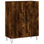 Credenza Rovere Fumo 69,5x34x90 cm in Legno Multistrato