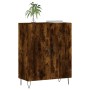 Credenza Rovere Fumo 69,5x34x90 cm in Legno Multistrato