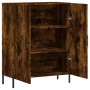 Credenza Rovere Fumo 69,5x34x90 cm in Legno Multistrato