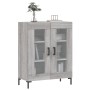 Credenza Grigio Sonoma 69,5x34x90 cm in Legno Multistrato