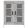 Credenza Grigio Sonoma 69,5x34x90 cm in Legno Multistrato