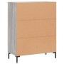 Credenza Grigio Sonoma 69,5x34x90 cm in Legno Multistrato