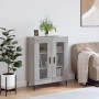 Credenza Grigio Sonoma 69,5x34x90 cm in Legno Multistrato