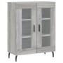 Credenza Grigio Sonoma 69,5x34x90 cm in Legno Multistrato