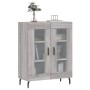 Credenza Grigio Sonoma 69,5x34x90 cm in Legno Multistrato