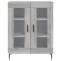 Credenza Grigio Sonoma 69,5x34x90 cm in Legno Multistrato