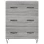 Credenza Grigio Sonoma 69,5x34x90 cm in Legno Multistrato