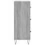 Credenza Grigio Sonoma 69,5x34x90 cm in Legno Multistrato