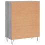 Credenza Grigio Sonoma 69,5x34x90 cm in Legno Multistrato