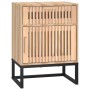 Comodini 2 pz 40x30x55,5 cm Legno Multistrato e Ferro