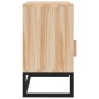 Comodini 2 pz 40x30x55,5 cm Legno Multistrato e Ferro