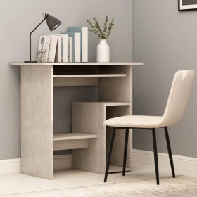 Scrivania Grigio Cemento 80x45x74 cm in Legno Multistrato