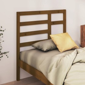 Testiera per Letto Miele 96x4x104 cm in Legno Massello di Pino