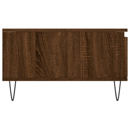 Tavolino da Salotto Rovere Marrone 90x60x35cm Legno Multistrato